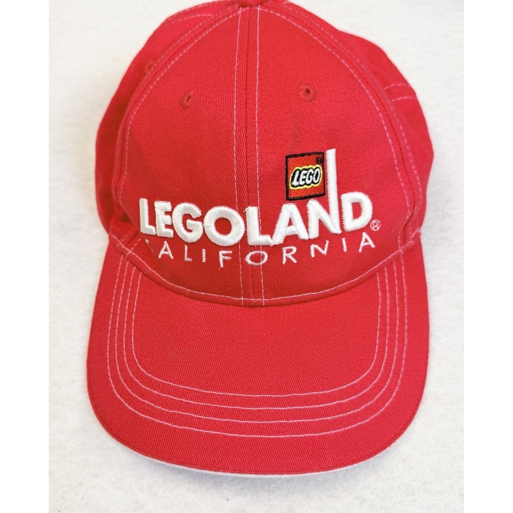 LEGOLAND California Red Souvenir Hat Adjustable Strap Back Baseball Cap OSFM